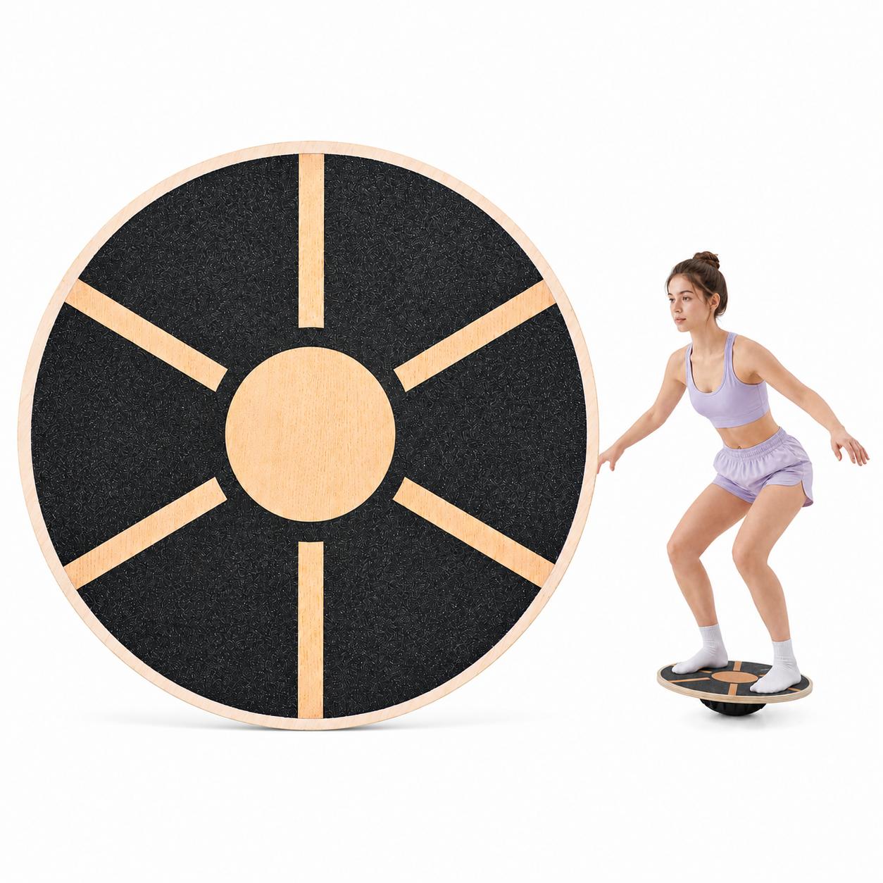 Non-Slip Wooden Balance Board  - đánh giá và giá Pilates Yoga Gifts