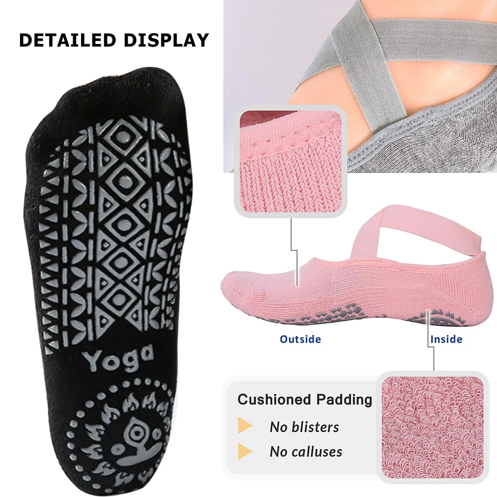 1Pair Yoga Socks for Women Non - đánh giá và giá Pilates Yoga Grip Socks