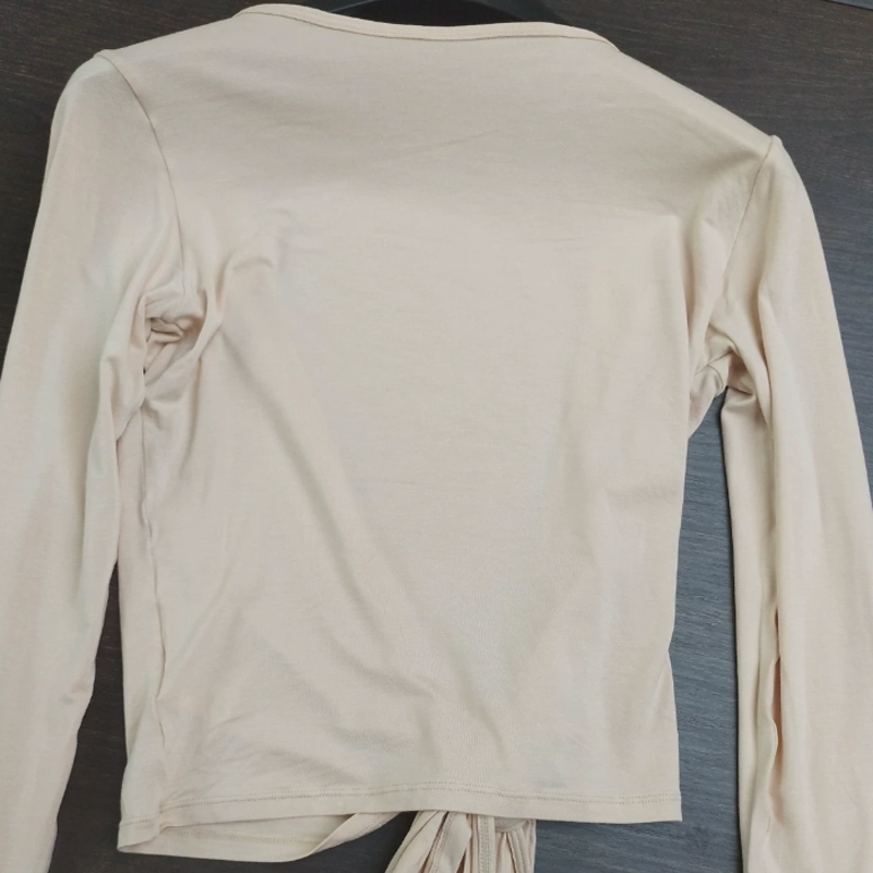 Women Sexy Wrap Crop Tops Shir - đánh giá và giá Pilates V Yoga
