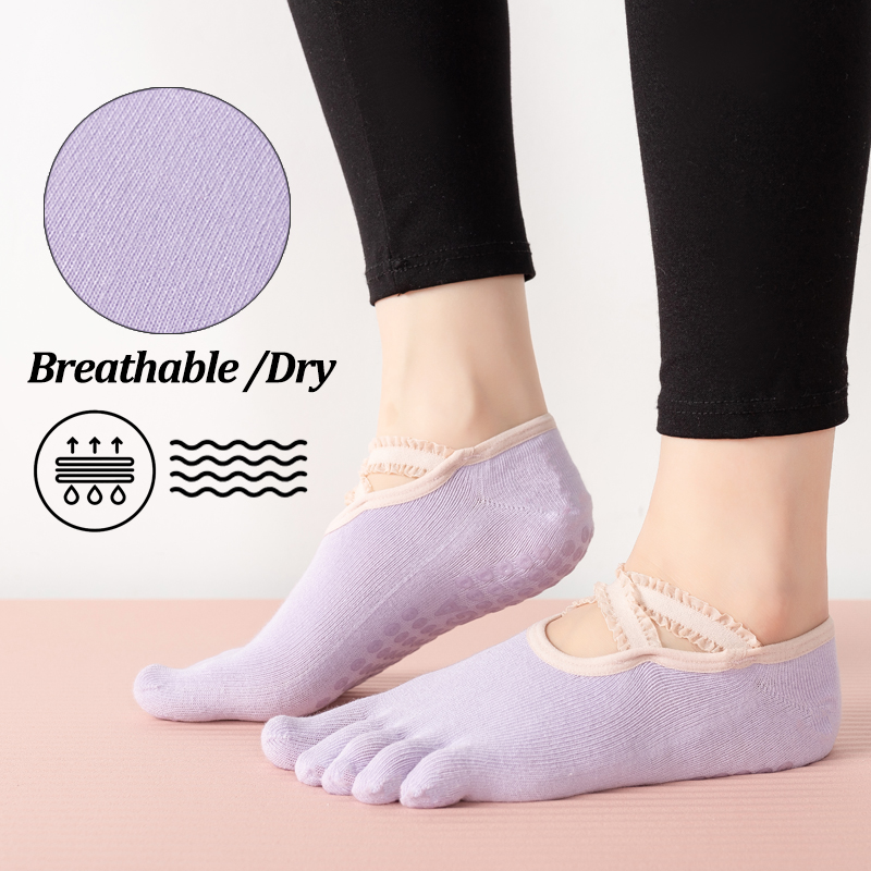Ladies Non-Slip Pilates Socks  - đánh giá và giá Pilates Yoga Grip Socks