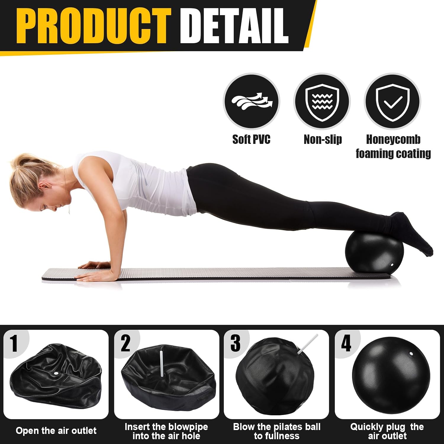 18 Pcs Pilates Ring And Ball S - đánh giá và giá Pilates Yoga Tone