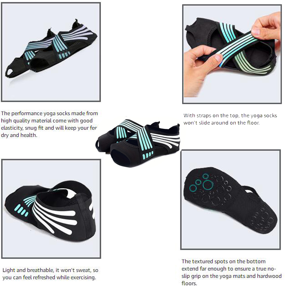 1Pair Women Non-Slip Toeless G - đánh giá và giá Pilates Yoga Grip Socks