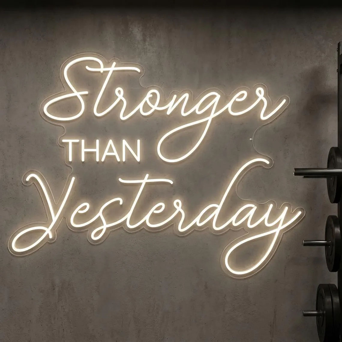 Stronger than Yesterday Neon S - đánh giá và giá Pilates Yoga Gifts