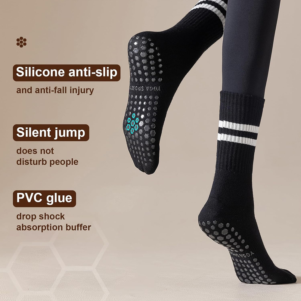 Yoga Pilates Socks with Grips  - đánh giá và giá Pilates Yoga Grip Socks