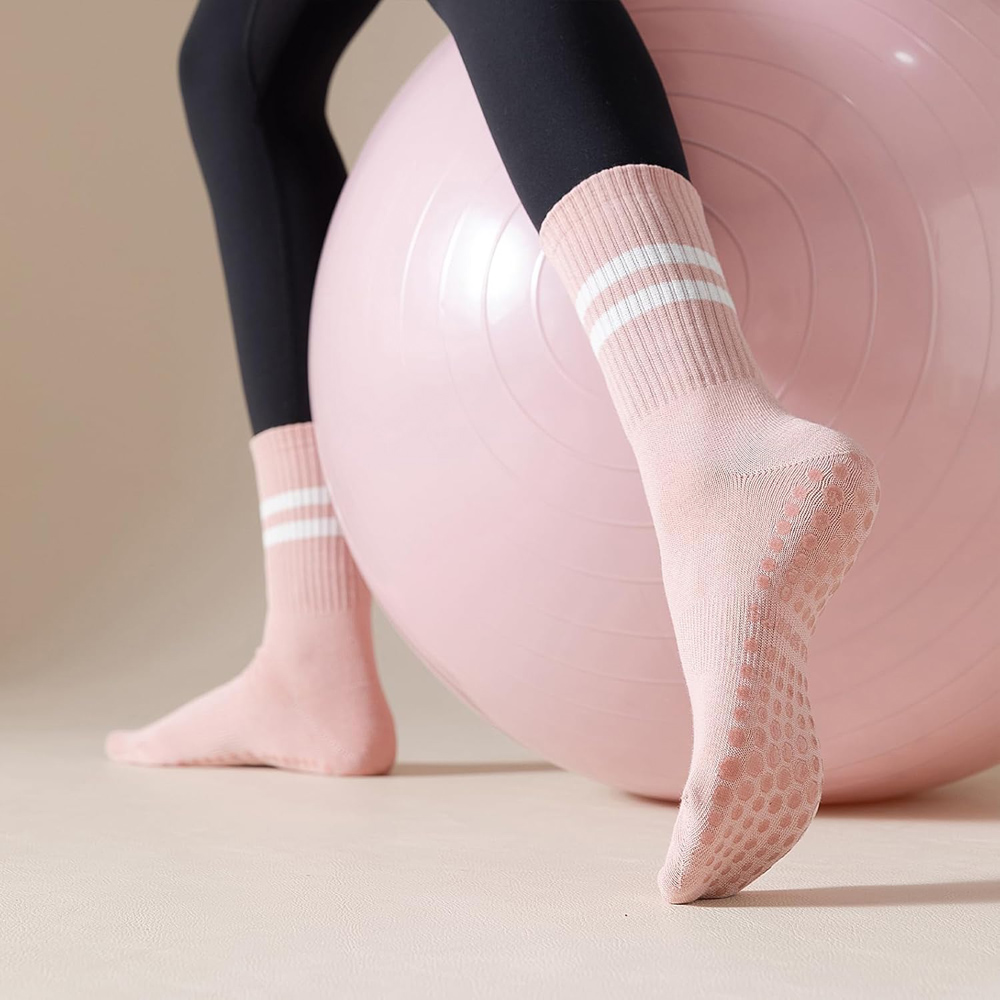 Yoga Pilates Socks with Grips  - đánh giá và giá Pilates Yoga Grip Socks