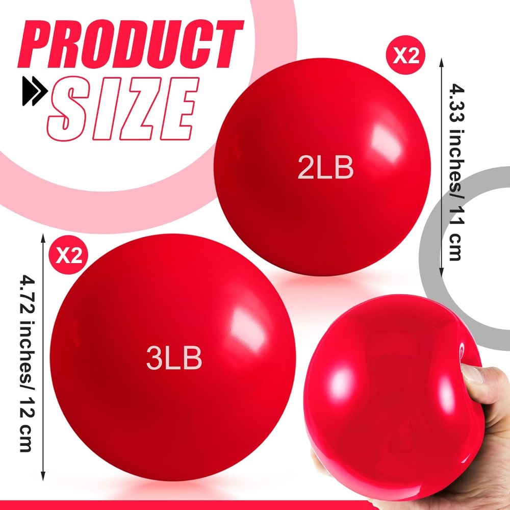 1lb-5lb Weighted Toning Balls  - đánh giá và giá Pilates Yoga Tone