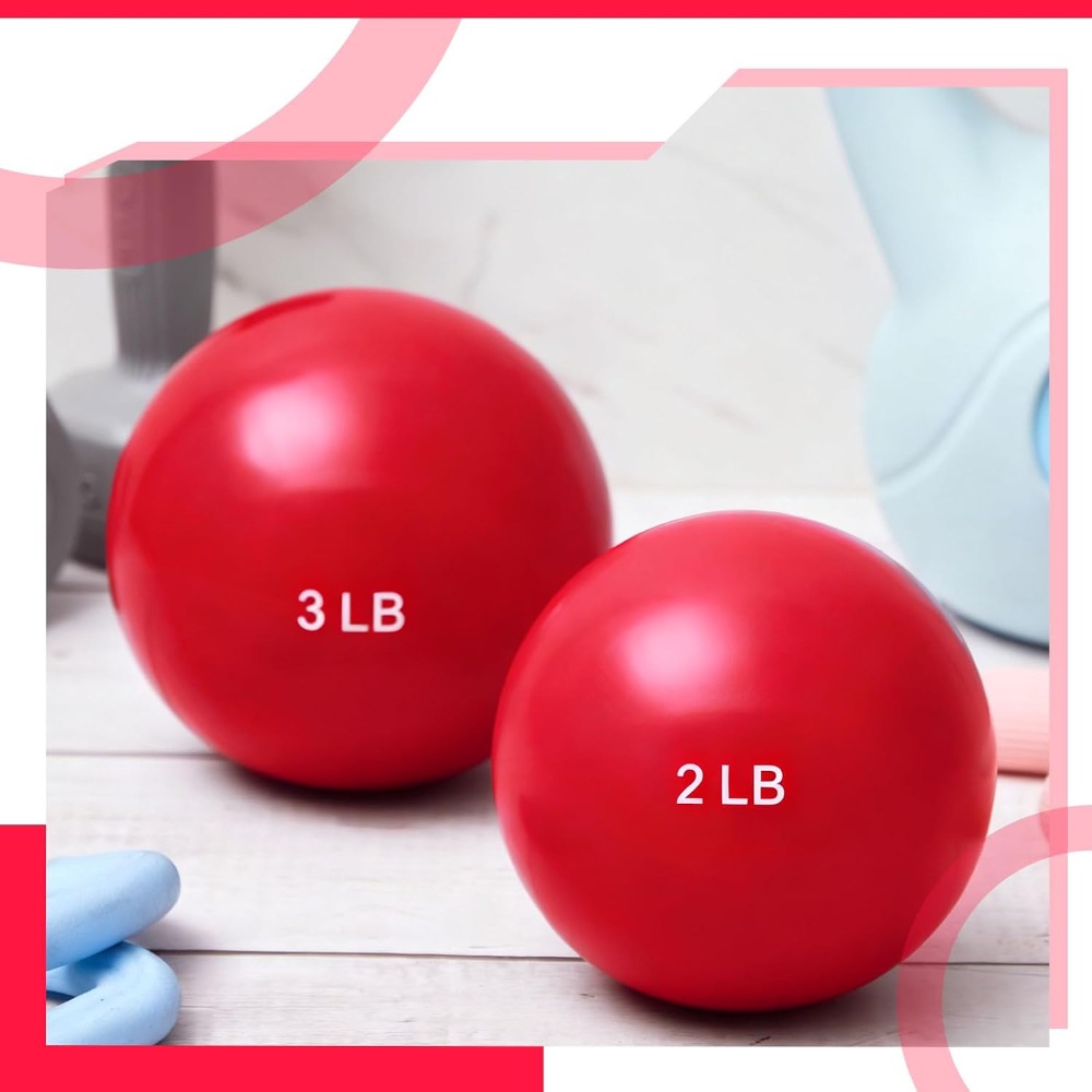 1lb-5lb Weighted Toning Balls  - đánh giá và giá Pilates Yoga Tone