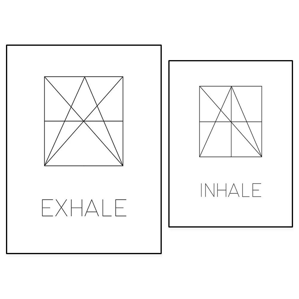 Breathe Breathe Print, Wall Ar - đánh giá và giá Pilates Yoga Gifts