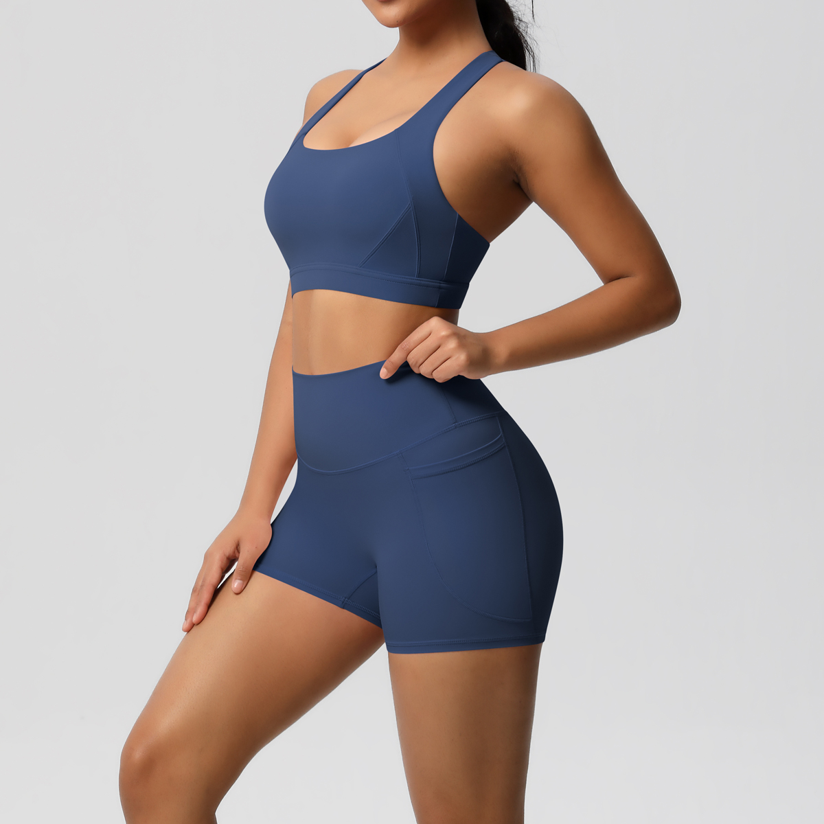 2PCS Sportswear With Pocketed  - đánh giá và giá Pilates Yoga Leggings