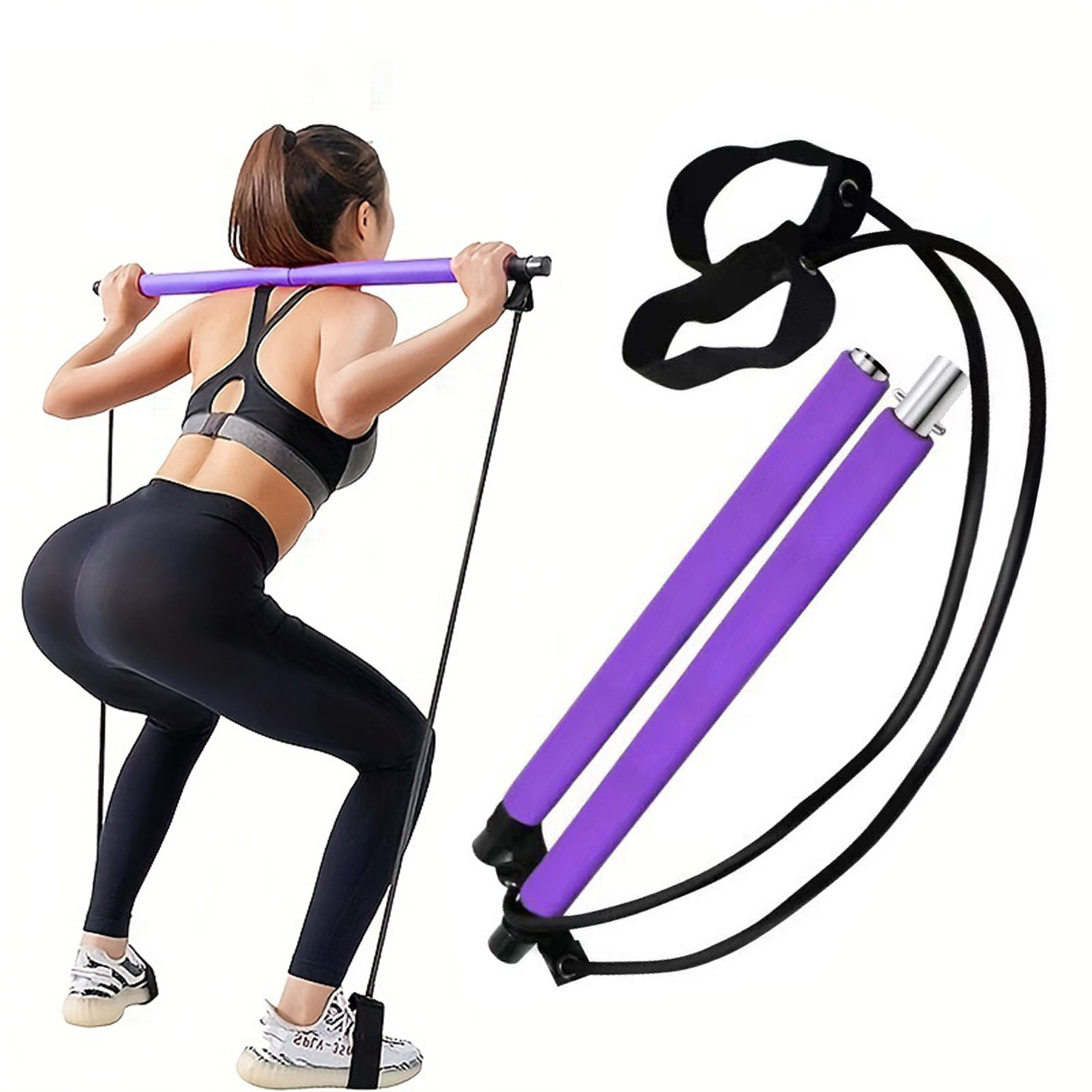 7Pcs Portable Yoga Pilates Bar - đánh giá và giá Pilates Yoga Tone