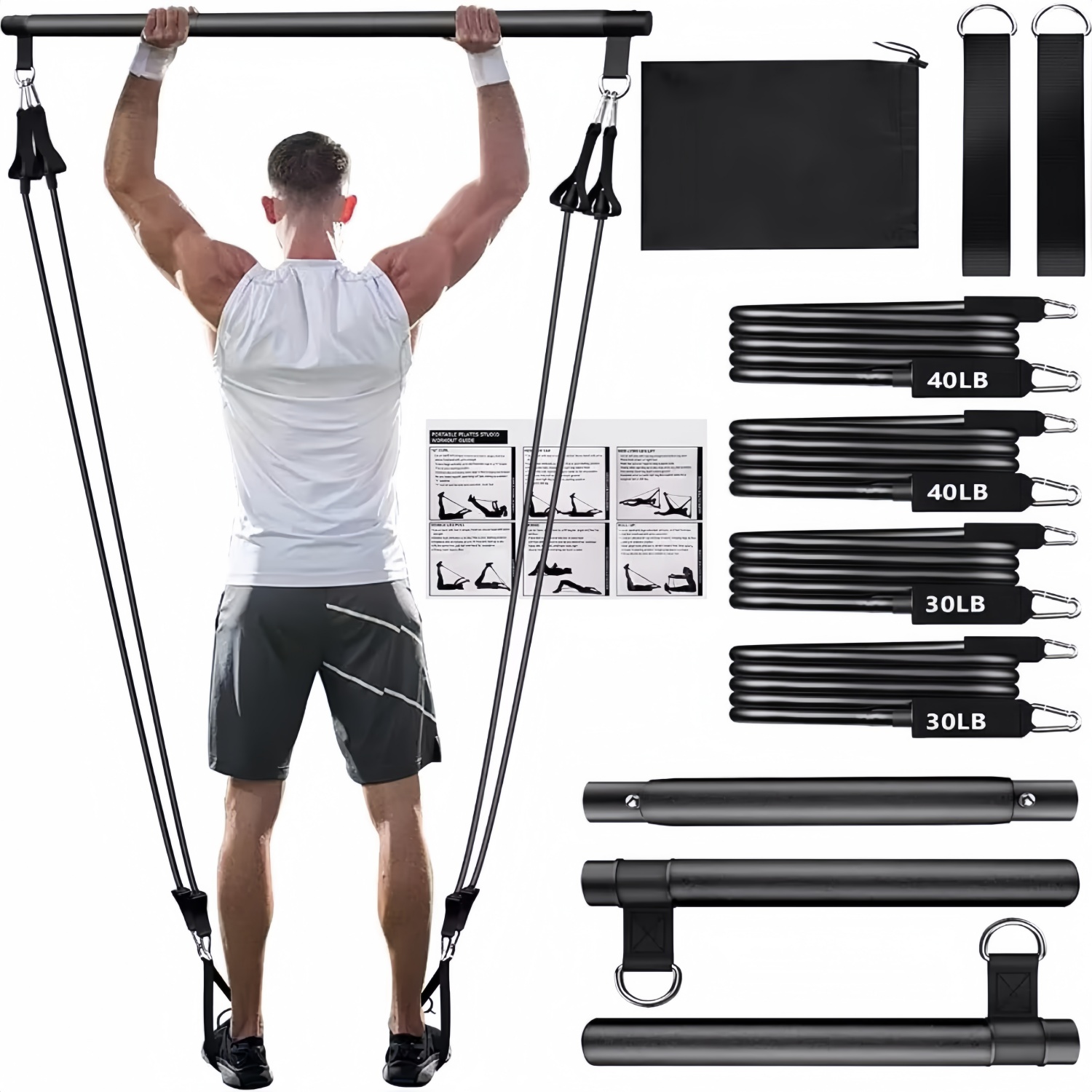Portable Yoga Pilates Bar Stic - đánh giá và giá Pilates Yoga Tone