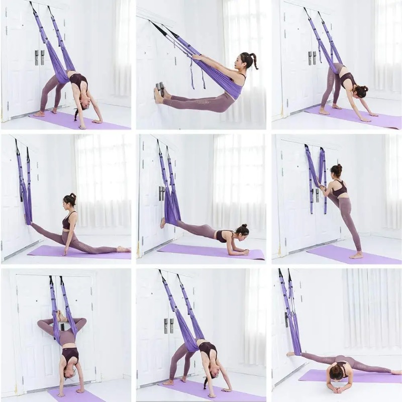 Adjustable Aerial Yoga Hammock - đánh giá và giá Pilates Yoga Stretching