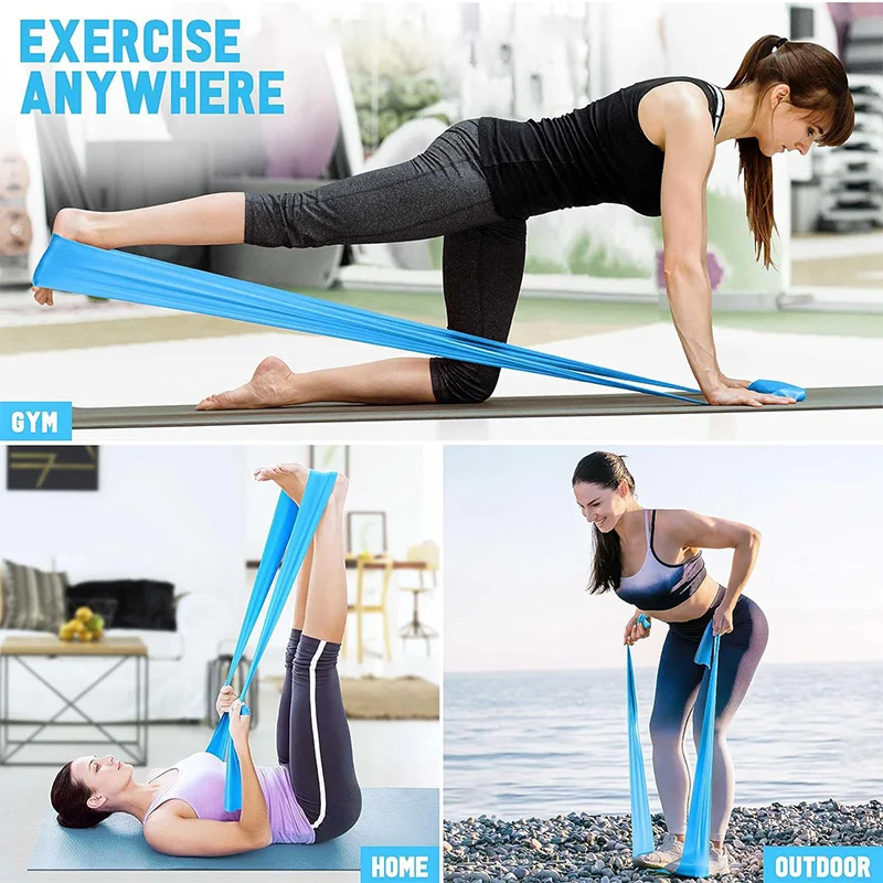 Elastic Yoga Fitness Bands Yog - đánh giá và giá Pilates Yoga Stretching