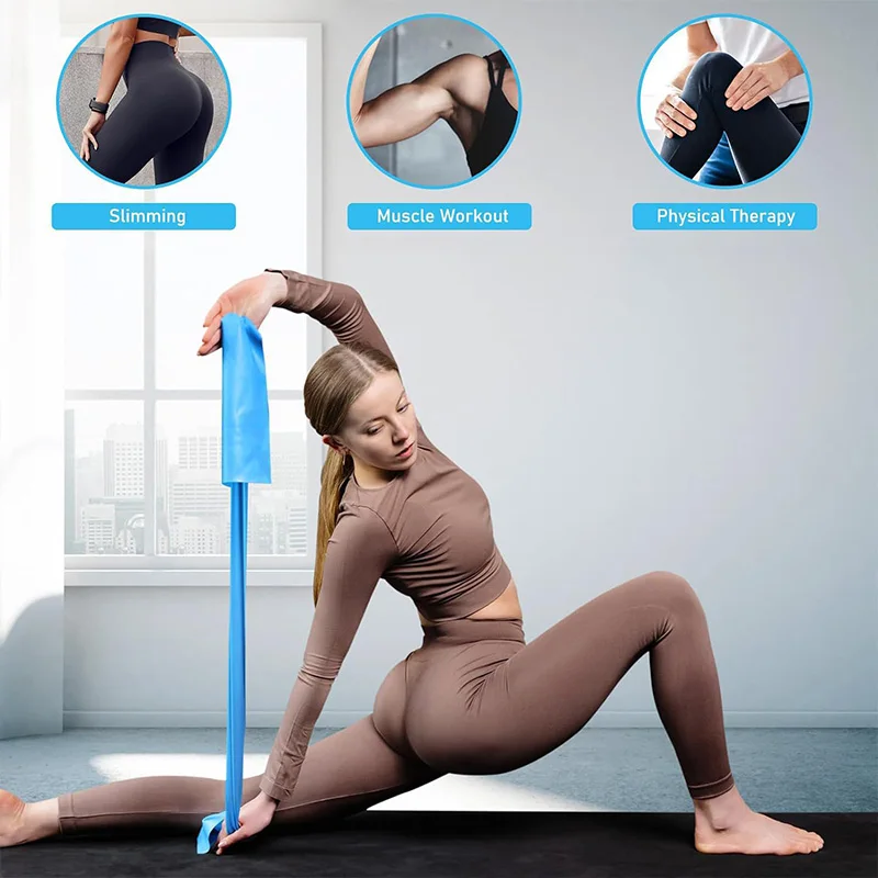 Elastic Yoga Fitness Bands Yog - đánh giá và giá Pilates Yoga Stretching